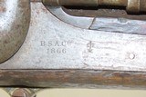 1866 Dated B.S.A. Antique SNIDER-ENFIELD Mk. II** .577 Cal. MILITARY Rifle
With “CROWN/VR” and “B.S.A. Co/1866” Marked Lock - 6 of 22