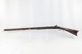 Antique MID-19th CENTURY Half-Stock .32 Cal. Percussion American LONG RIFLE Kentucky Style Long Rifle w/HENRY PARKER/WARRANTED LOCK - 14 of 19