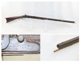 Antique MID-19th CENTURY Half-Stock .32 Cal. Percussion American LONG RIFLE Kentucky Style Long Rifle w/HENRY PARKER/WARRANTED LOCK - 1 of 19