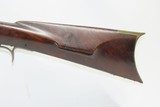 Antique MID-19th CENTURY Half-Stock .32 Cal. Percussion American LONG RIFLE Kentucky Style Long Rifle w/HENRY PARKER/WARRANTED LOCK - 15 of 19