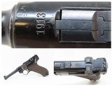 1913 Dated WORLD WAR I Era DWM German LUGER P.08 9mm Semi-Auto PISTOL C&R
GERMAN MILITARY ARM w/BRITISH CAPTURE Proof Marks