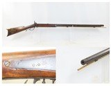 Antique BACK ACTION Half Stock AMERICAN Percussion .36 Caliber Long RifleWith “POSTLEY NELSON & CO” Marked Barrel - 1 of 17