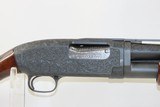 c1954 mfr. WINCHESTER Model 12 PUMP ACTION 20 Gauge Hammerless Shotgun C&RGAME SCENE ENGRAVED with CARVED STOCK - 17 of 20