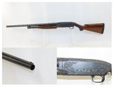 c1954 mfr. WINCHESTER Model 12 PUMP ACTION 20 Gauge Hammerless Shotgun C&RGAME SCENE ENGRAVED with CARVED STOCK - 1 of 20
