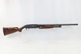 c1954 mfr. WINCHESTER Model 12 PUMP ACTION 20 Gauge Hammerless Shotgun C&RGAME SCENE ENGRAVED with CARVED STOCK - 15 of 20