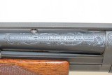 c1954 mfr. WINCHESTER Model 12 PUMP ACTION 20 Gauge Hammerless Shotgun C&RGAME SCENE ENGRAVED with CARVED STOCK - 5 of 20