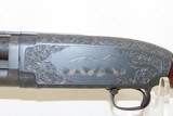 c1954 mfr. WINCHESTER Model 12 PUMP ACTION 20 Gauge Hammerless Shotgun C&RGAME SCENE ENGRAVED with CARVED STOCK - 6 of 20