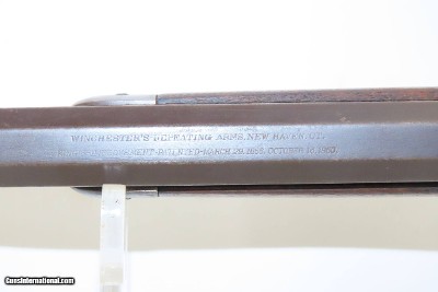 “CENTENNIAL MODEL” Antique WINCHESTER Model 1876 .45-60 Caliber LEVER RIFLE Classic Lever Action Rifle Made in 1881 - Image 11 of 21