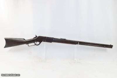 “CENTENNIAL MODEL” Antique WINCHESTER Model 1876 .45-60 Caliber LEVER RIFLE Classic Lever Action Rifle Made in 1881 - Image 16 of 21