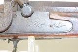 Antique MID-19th CENTURY Half-Stock .36 Cal. Percussion American LONG RIFLE Kentucky Style HUNTING/HOMESTEAD Long Rifle - 6 of 18
