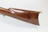 Antique MID-19th CENTURY Half-Stock .36 Cal. Percussion American LONG RIFLE Kentucky Style HUNTING/HOMESTEAD Long Rifle - 14 of 18