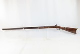 Antique MID-19th CENTURY Half-Stock .36 Cal. Percussion American LONG RIFLE Kentucky Style HUNTING/HOMESTEAD Long Rifle - 13 of 18