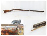 Antique THOMAS & CO. Half Stock BACK ACTION Percussion .40 Cal. Long RifleMid-19th Century HOMESTEAD/HUNTING Rifle - 1 of 18