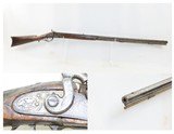 Antique MID-19th CENTURY Half-Stock .36 Cal. Percussion American LONG RIFLE HUNTING/HOMESTEAD Long Rifle with GOULCHER LOCK - 1 of 15