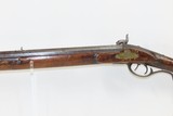 Antique MID-19th CENTURY Half-Stock .36 Cal. Percussion American LONG RIFLE HUNTING/HOMESTEAD Long Rifle with GOULCHER LOCK - 12 of 15