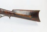 Antique MID-19th CENTURY Half-Stock .36 Cal. Percussion American LONG RIFLE HUNTING/HOMESTEAD Long Rifle with GOULCHER LOCK - 11 of 15