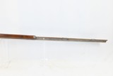 Antique MID-19th CENTURY Half-Stock .36 Cal. Percussion American LONG RIFLE HUNTING/HOMESTEAD Long Rifle with GOULCHER LOCK - 9 of 15