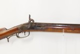 Antique MID-19th CENTURY Full-Stock .50 Cal. Percussion American LONG RIFLE Kentucky Style HUNTING/HOMESTEAD Long Rifle - 4 of 19