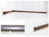 Antique MID-19th CENTURY Full-Stock .50 Cal. Percussion American LONG RIFLE Kentucky Style HUNTING/HOMESTEAD Long Rifle - 1 of 19