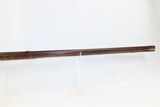 Antique MID-19th CENTURY Full-Stock .40 Cal. Percussion American LONG RIFLE HUNTING/HOMESTEAD Long Rifle with J. GOLCHER Lock - 5 of 19