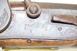 Antique MID-19th CENTURY Full-Stock .40 Cal. Percussion American LONG RIFLE HUNTING/HOMESTEAD Long Rifle with J. GOLCHER Lock - 6 of 19