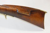 Antique MID-19th CENTURY Full-Stock .40 Cal. Percussion American LONG RIFLE HUNTING/HOMESTEAD Long Rifle with J. GOLCHER Lock - 15 of 19