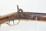 Antique MID-19th CENTURY Full-Stock .40 Cal. Percussion American LONG RIFLE HUNTING/HOMESTEAD Long Rifle with J. GOLCHER Lock - 4 of 19