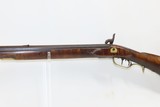 Antique MID-19th CENTURY Full-Stock .40 Cal. Percussion American LONG RIFLE HUNTING/HOMESTEAD Long Rifle with J. GOLCHER Lock - 16 of 19