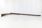 Antique MID-19th CENTURY Full-Stock .38 Cal. Percussion American LONG RIFLE Mid-1800s HUNTING/HOMESTEAD Long Rifle - 2 of 17