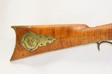 Antique WALKER & HOWARD Marked Half-Stock .48 Caliber Percussion LONG RIFLE Kentucky Style HUNTING/HOMESTEAD Long Rifle - 3 of 18