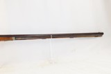 Antique WALKER & HOWARD Marked Half-Stock .48 Caliber Percussion LONG RIFLE Kentucky Style HUNTING/HOMESTEAD Long Rifle - 5 of 18