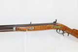 Antique WALKER & HOWARD Marked Half-Stock .48 Caliber Percussion LONG RIFLE Kentucky Style HUNTING/HOMESTEAD Long Rifle - 15 of 18