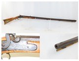 Antique WALKER & HOWARD Marked Half-Stock .48 Caliber Percussion LONG RIFLE Kentucky Style HUNTING/HOMESTEAD Long Rifle - 1 of 18