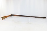 Antique WALKER & HOWARD Marked Half-Stock .48 Caliber Percussion LONG RIFLE Kentucky Style HUNTING/HOMESTEAD Long Rifle - 2 of 18