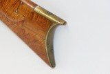 Antique WALKER & HOWARD Marked Half-Stock .48 Caliber Percussion LONG RIFLE Kentucky Style HUNTING/HOMESTEAD Long Rifle - 18 of 18