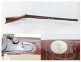 Antique MID-19th CENTURY Half-Stock .42 Cal. Percussion American LONG RIFLE H.E. LEMAN/LANCASTER Pa Marked Lock w/EAGLE ESCUTCHEON - 1 of 18