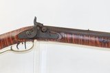 Antique MID-19th CENTURY Half-Stock .42 Cal. Percussion American LONG RIFLE H.E. LEMAN/LANCASTER Pa Marked Lock w/EAGLE ESCUTCHEON - 4 of 18