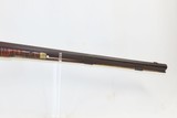 Antique MID-19th CENTURY Half-Stock .42 Cal. Percussion American LONG RIFLE H.E. LEMAN/LANCASTER Pa Marked Lock w/EAGLE ESCUTCHEON - 5 of 18