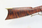 Antique MID-19th CENTURY Half-Stock .42 Cal. Percussion American LONG RIFLE H.E. LEMAN/LANCASTER Pa Marked Lock w/EAGLE ESCUTCHEON - 3 of 18