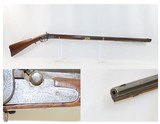 Antique MID-19th CENTURY Half-Stock .36 Cal. Percussion American LONG RIFLE With T. & C. NEAVE of CINCINNATI Marked Lock - 1 of 18