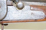 Antique MID-19th CENTURY Half-Stock .36 Cal. Percussion American LONG RIFLE With T. & C. NEAVE of CINCINNATI Marked Lock - 6 of 18