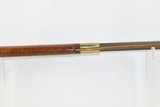 Antique MID-19th CENTURY Half-Stock .36 Cal. Percussion American LONG RIFLE With T. & C. NEAVE of CINCINNATI Marked Lock - 8 of 18