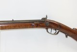 Antique MID-19th CENTURY Half-Stock .36 Cal. Percussion American LONG RIFLE With T. & C. NEAVE of CINCINNATI Marked Lock - 15 of 18