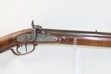 Antique MID-19th CENTURY Half-Stock .36 Cal. Percussion American LONG RIFLE With T. & C. NEAVE of CINCINNATI Marked Lock - 4 of 18