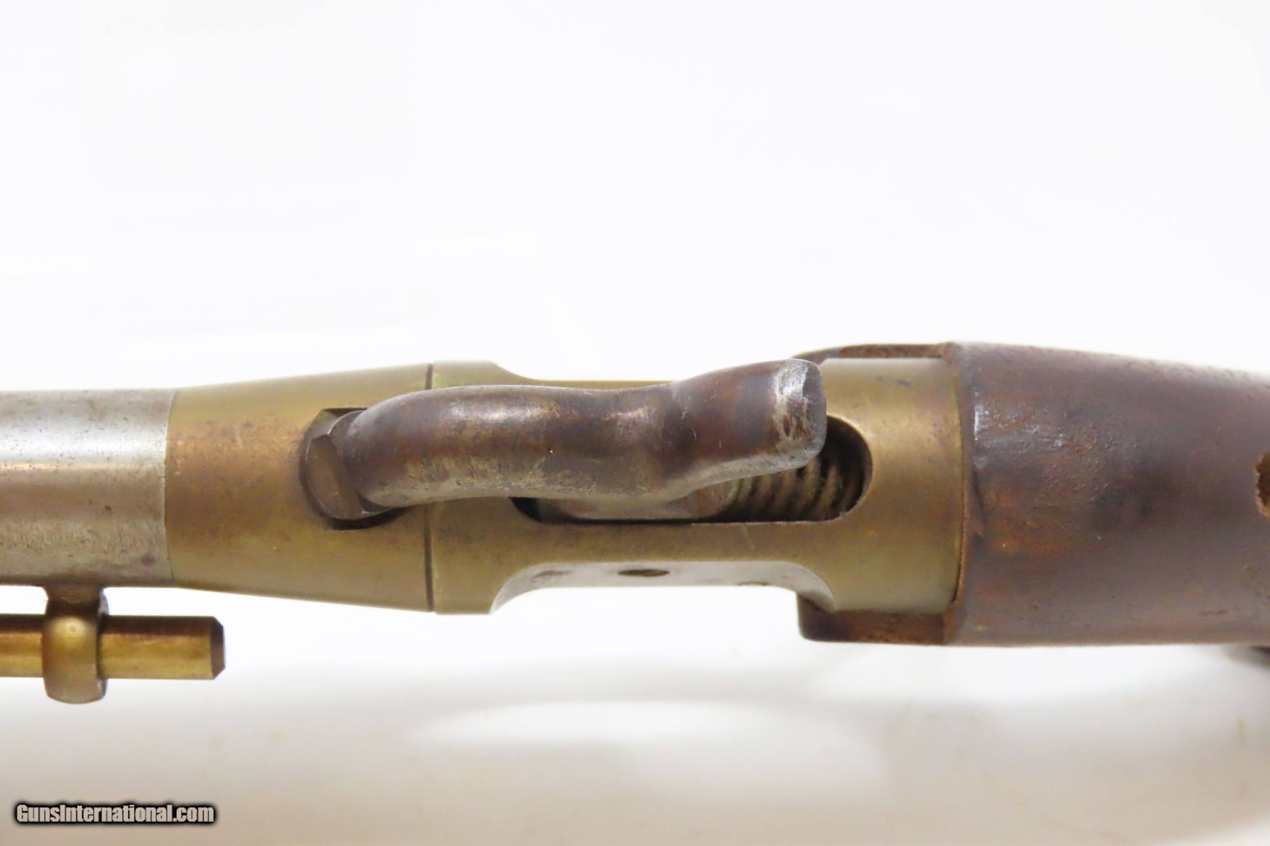 PISTOL/CUTLASS .44 Cal. Percussion ELGIN Type Single Shot Pistol with