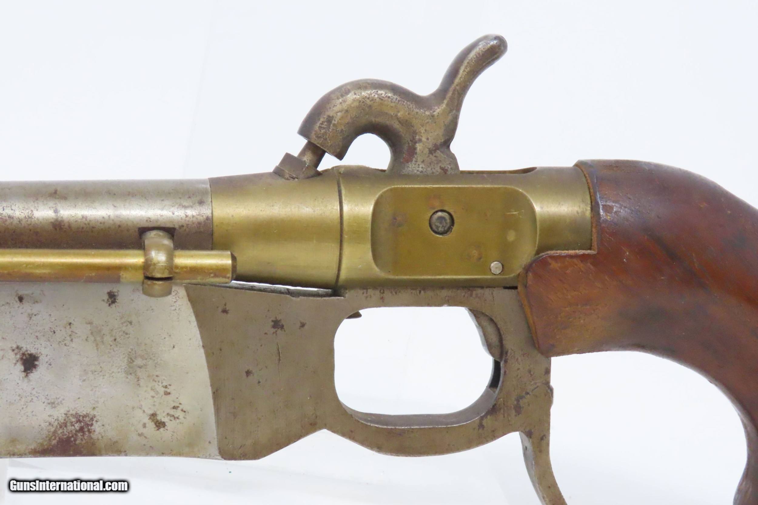 PISTOL/CUTLASS .44 Cal. Percussion ELGIN Type Single Shot Pistol with