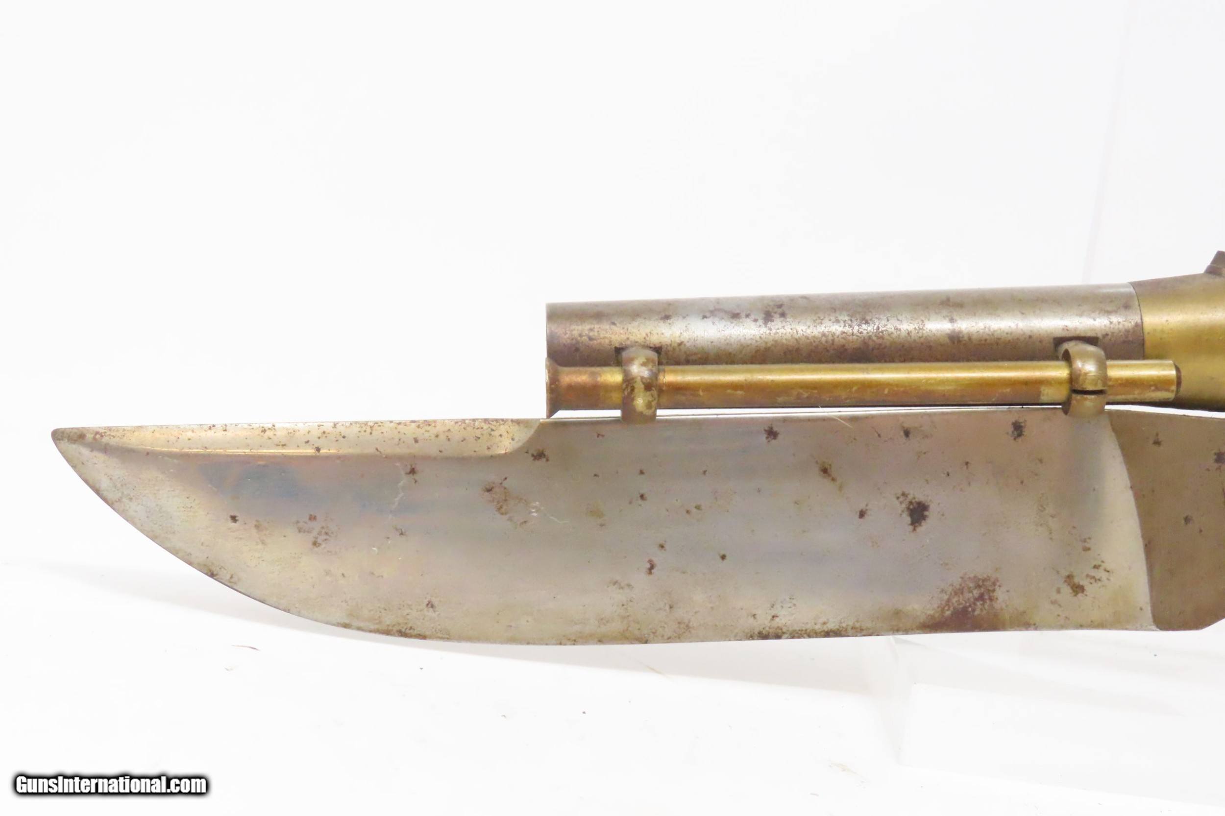 PISTOL/CUTLASS .44 Cal. Percussion ELGIN Type Single Shot Pistol with