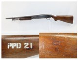 World War 2 US Marked WINCHESTER Model 12 TRENCH SHOTGUN w/FLAMING BOMB C&R Military then Police Shotgun Made Circa 1942 - 1 of 24