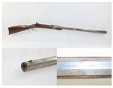 Antique JOHN WURFFLEIN Half Stock BACK ACTION .48 Percussion TARGET Rifle
Made by the Founder of the SHUETZEN VEREIN