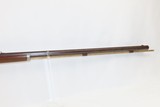 Antique JAMES BOWN & SON Marked Half-Stock Percussion American LONG RIFLEWith S.F. GORDON Marked Barrel & DOUBLE SET TRIGGERS - 5 of 21